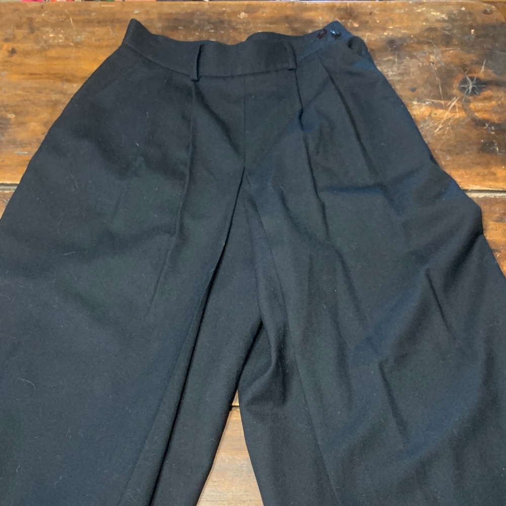 80’s 90’s BLACK WOOL TWILL CULOTTES VINTAGE TALBOTS